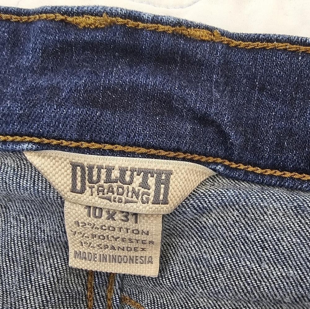 Duluth Trading Denim Blue Jeans Women's Size 10 x 31 * See Notes about wear - Picture 5 of 7